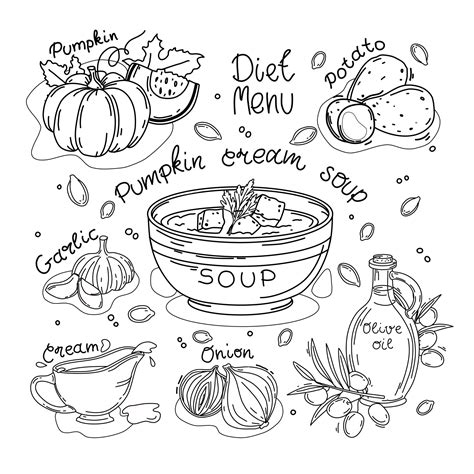 Soup Coloring Pages