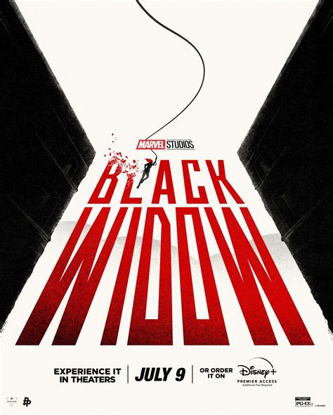 Marvel Studios Black Widow Sixth Poster In Series Black Widow