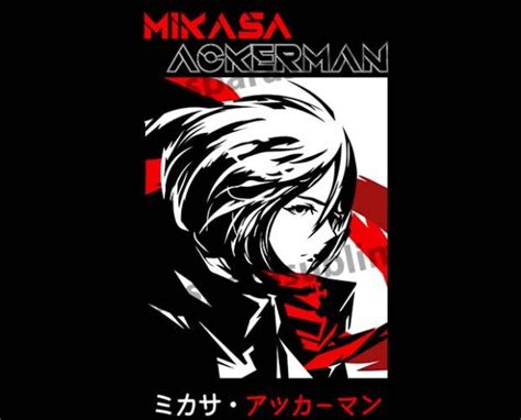 Mikasa Ackerman Vector Attack On Titan Plantillas Para Sublimar