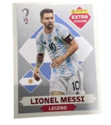 Lionel Messi Panini Qatar Fifa World Cup Extra Sticker Legend