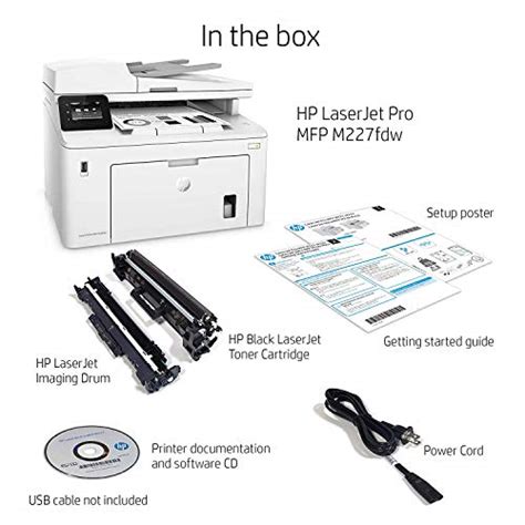 Hp Laserjet Pro Mfp M227fdw Wireless Monochrome All In One Printer With Built In Ethernet And 2