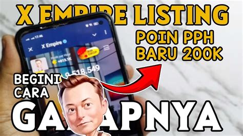 Cara Cepat Garap X Empire Airdrop Sebelum Listing Khusus Pemula Bkd