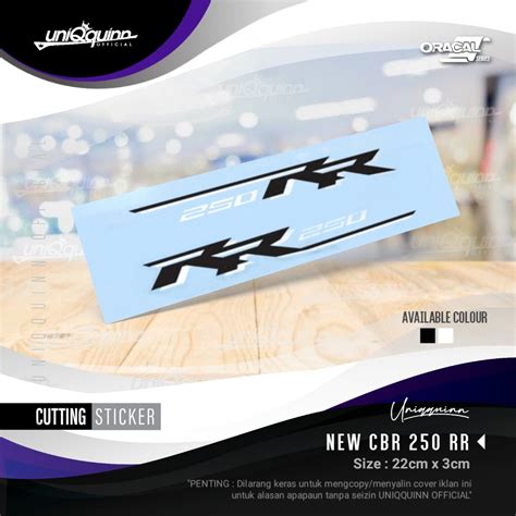 Jual UQ Stiker CBR 250 RR Aerofin Cutting Sticker CBR Stiker Motor