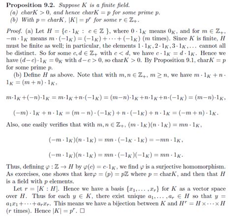 Abstract Algebra Finite Fields Characteristics And The Fundamental