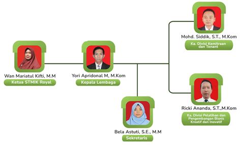 Struktur Organisasi Connect Inkubator Bisnis Stmik Royal