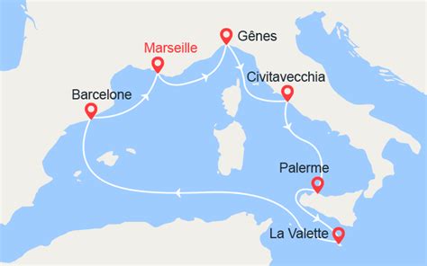 Croisière Italie Sicile Malte Espagne avec MSC Croisières 8 jours