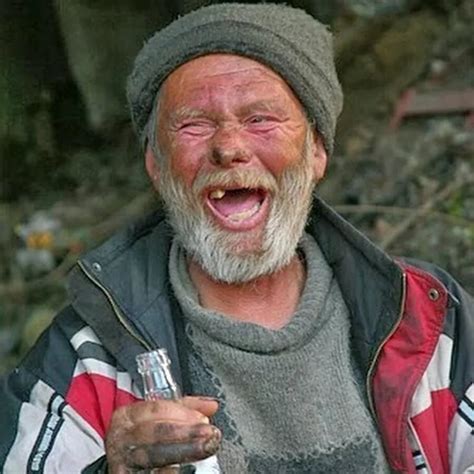 Create meme "the smiling bum, a homeless person with no teeth, homeless ...