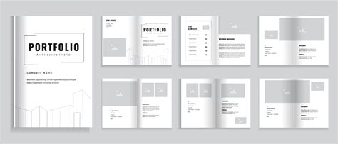 architecture portfolio design professional minimal portfolio template ...