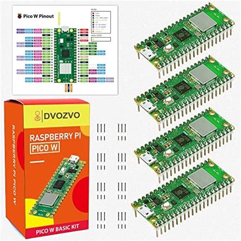 Dvozvo Pack Raspberry Pi Pico W With Pre Soldered Headers Raspberry