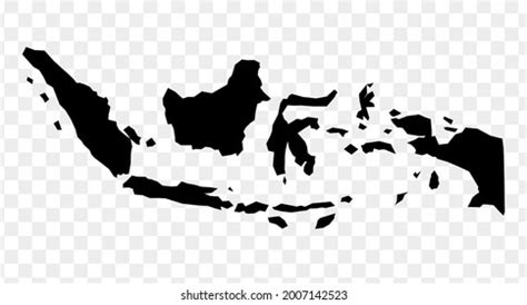 Indonesia Isolated Vector Map Silhouette Stock Vector (Royalty Free ...