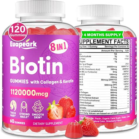 Amazon Biotin Gummies Max Strength Mcg Biotin With