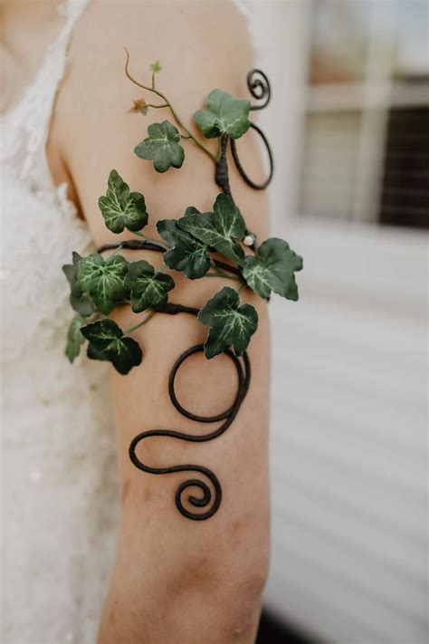 Upper Arm Cuff Wrap Ivy Leaf Leaves Cuffs Woodland Forest Etsy Forest Fairy Costume Forest