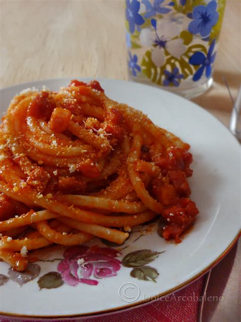 Bucatini All Amatriciana Antica Ricetta Di Famiglia DolceArcobaleno