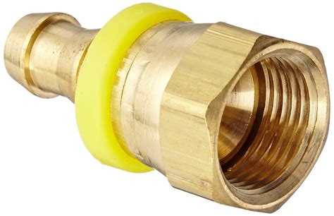 Anderson Metals Brass Push On Swivel Hose Fitting Connector 3 8 Barb