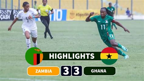 Zambia Vs Ghana 3 3 Caf Womens Pre Olympic Tournament 2024 Pre