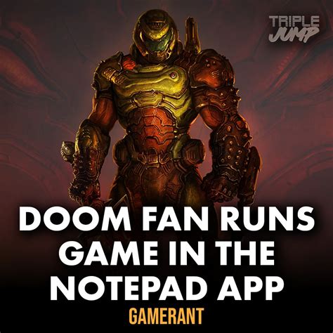 Triplejump On Twitter A Modder And A Fan Of Doom Has Managed To Run