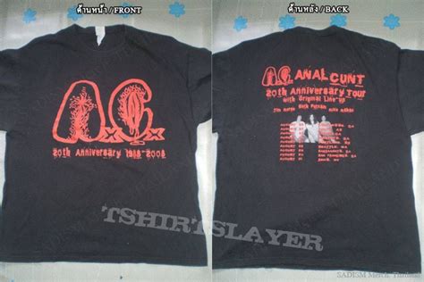 Anal Cunt Th Anniversary Tshirtslayer Tshirt And Battlejacket Gallery