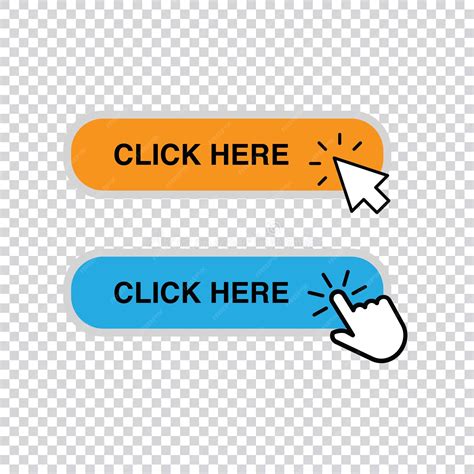Premium Vector | Free clickable button with black and white icon on