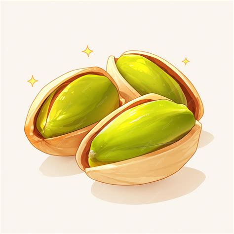Premium Vector | Crunchy Pistachio Nut Snack Cartoon Illustration