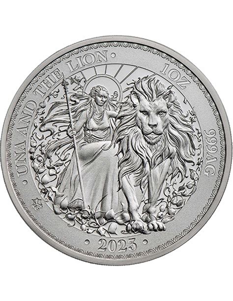 Una Y El Le N Su Majestad Oz Moneda Plata Libra Santa Helena