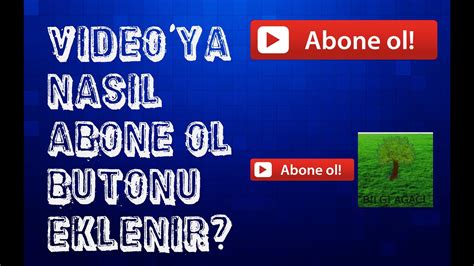 Youtube Nasıl Abone Ol Butonu Eklenir YouTube