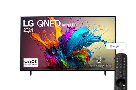 86 inç LG QNED MiniLED QNED91 4K Smart TV 2024 86QNED91T6A LG TR