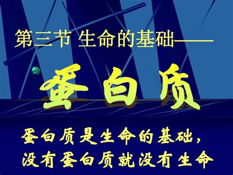 蛋白质 选修1 第一章第三节 生命的基础——1word文档在线阅读与下载无忧文档