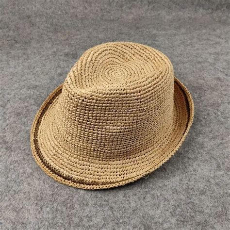 Chapeau De Soleil En Paille Pliable Tiss La Main Pour Hommes Et Femmes