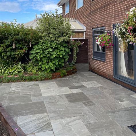 Kandla Grey Indian Sandstone Paving Slabs X Mm Sandstone Paving