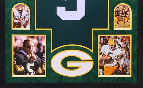 Paul Hornung Autographed Framed Packers Green Jersey - The Stadium Studio