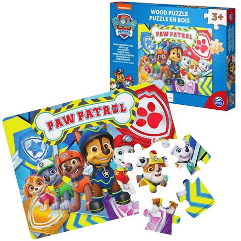 Puzzle Drewniane Psi Patrol Ekipa Paw Patrol Elementy Spin Master