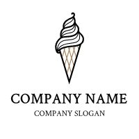 Ice Cream Logo | Elegant Vanilla Whipped Cream