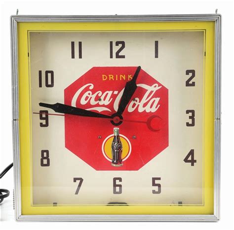 Lot Detail Drink Coca Cola Neon Clock