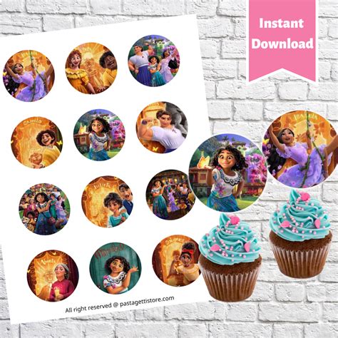 Free Printable Encanto Cupcake Toppers