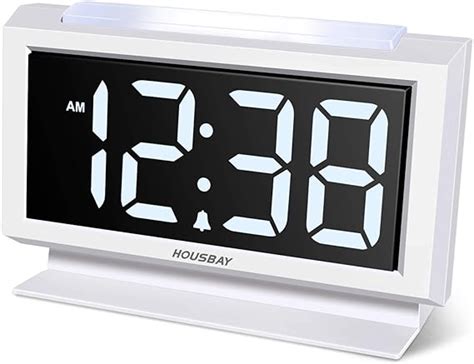 Housbay Digital Alarm Clocks For Bedrooms Handy Night Light Large