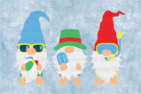 Gnomes Svg Beach Gnome Svg Summer Gnome Clipart