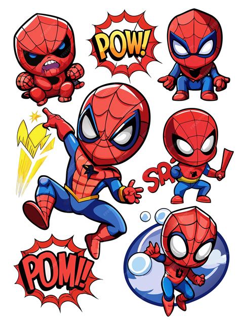 A cartoon of spiderman and spiderman characters | Premium AI-generated ...