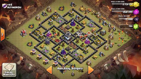 Clash Of Clans Seviye K Y Binas Sava Ganimet Kupa Koruma D Zeni