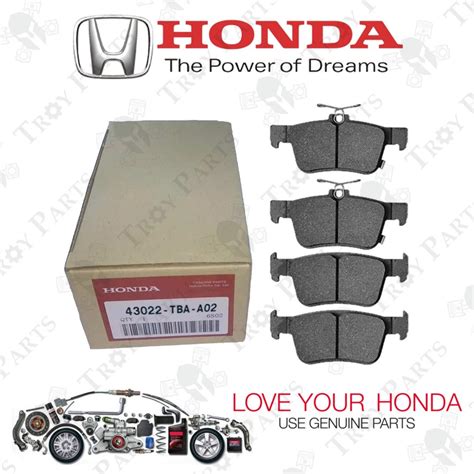 Original Honda Rear Brake Pad Tba A For Civic Fc Tea Tba