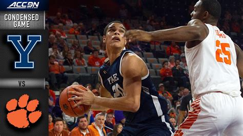 Yale Vs Clemson Condensed Game Acc Men S Basketball Youtube