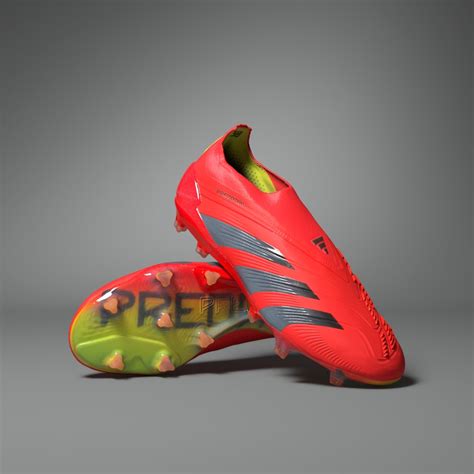 Football Boots Predator Elite Laceless Firm Ground Boots Red