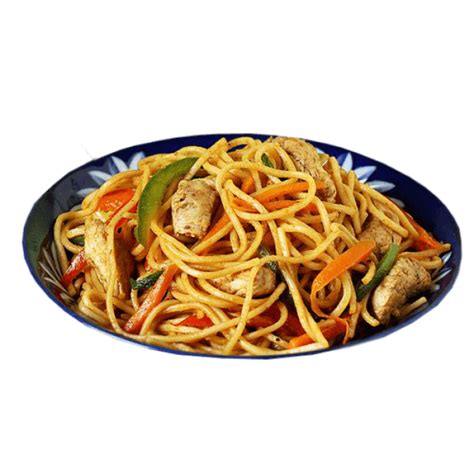 Noodles With Chicken And Stir Fried Vegetables Free Clipart Png All