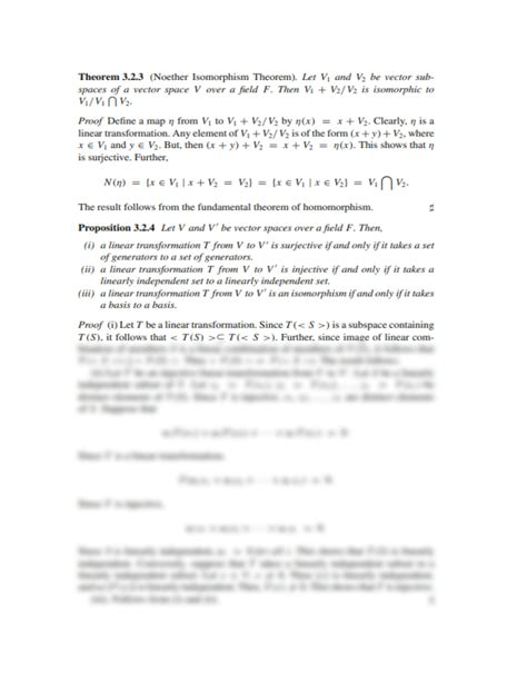 Solution Linear Transformations Isomorphism Theorems Studypool