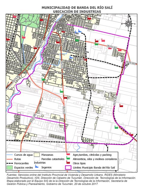 Mapa áreas Urbanas Gran San Miguel De Tucumán Geosplan