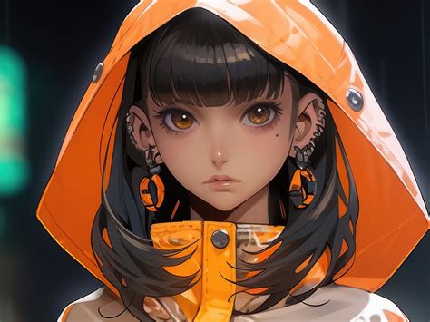 1600x1200 Techwear Anime Girl 4k Wallpaper1600x1200 Resolution Hd 4k