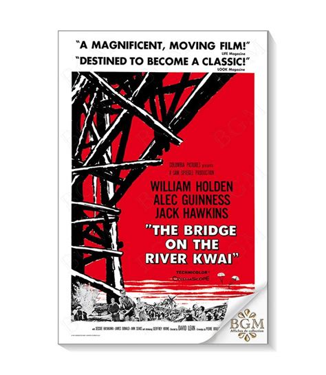 Affiche De Collection The Bridge On The River Kwai Le Pont De La