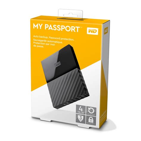 Disque Dur Externe Western Digital Wd My Passport Usb 3 0 4to Noir