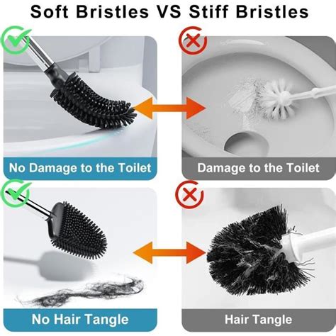 Brosse Wc Silicone Brosse Toilettes Balai Toilette Plate Et Support