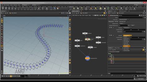 Houdini Orienting Objects To A Curve Youtube