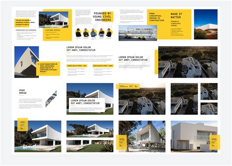 Plann Engineering Portfolio Template Behance